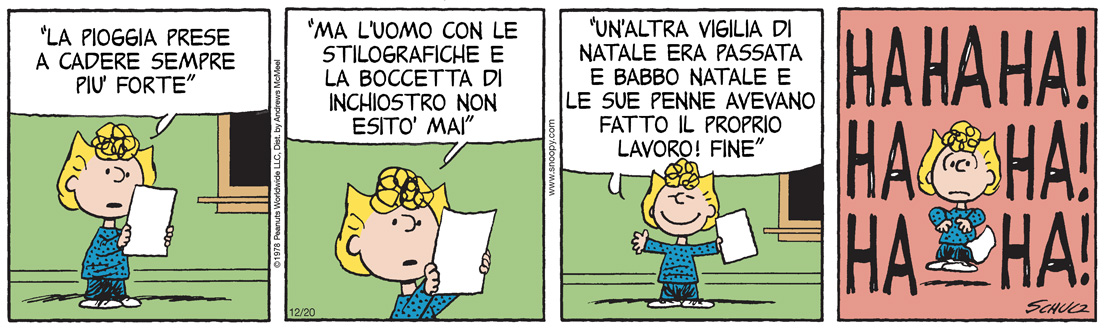 Peanuts 2025 dicembre 20