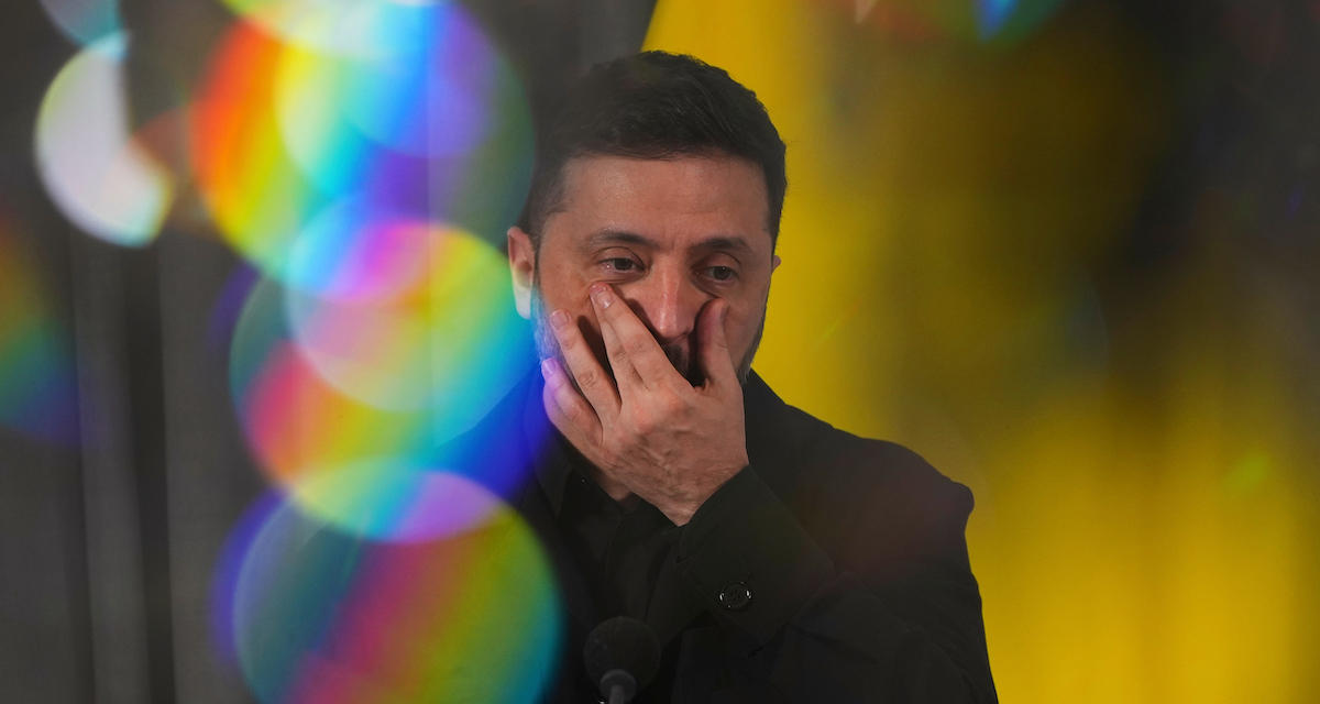 Volodymyr Zelensky il 16 dicembre 2025 all'Aia, Paesi Bassi
