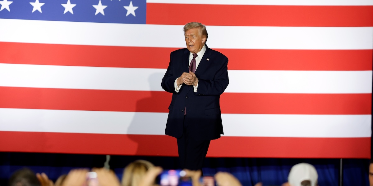 Donald Trump durante un comizio in North Carolina, il 19 dicembre (