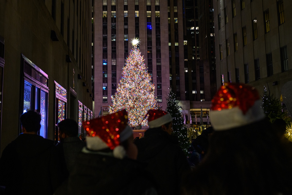 L'albero di Natale del Rockefeller Center di New York City (Alexi Rosenfeld/Getty)