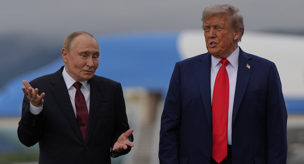 Donald Trump e Vladimir Putin il 15 agosto 2025 durante il loro incontro in Alaska