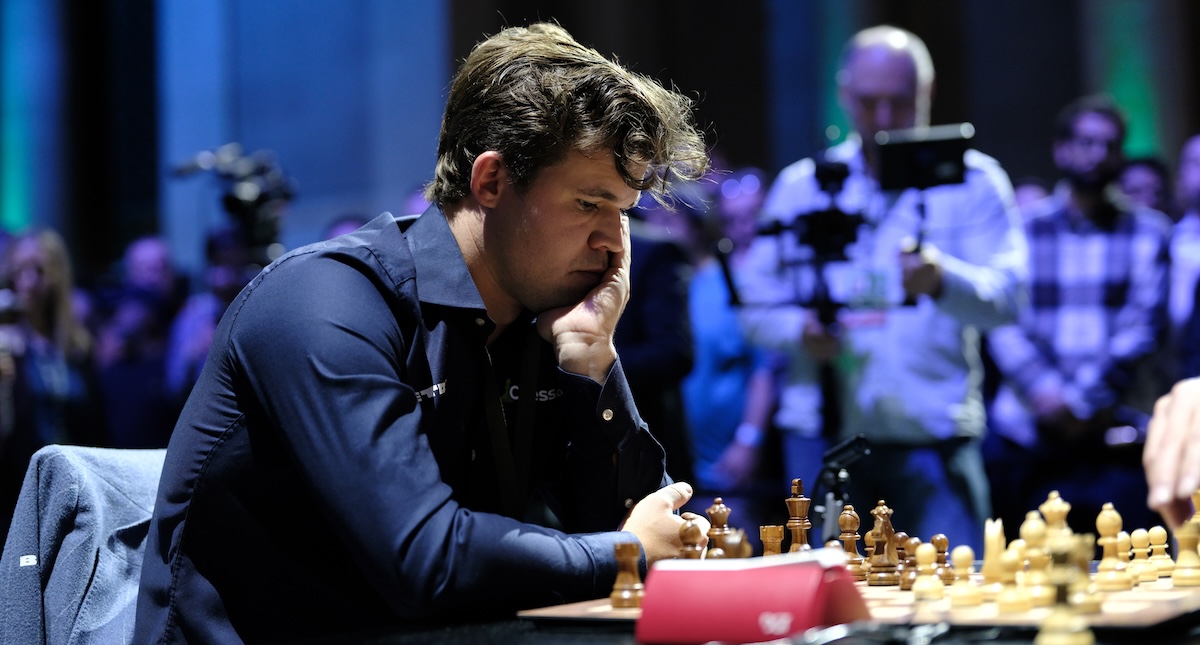 Magnus Carlsen nel 2024 (Misha Friedman/Getty Images)