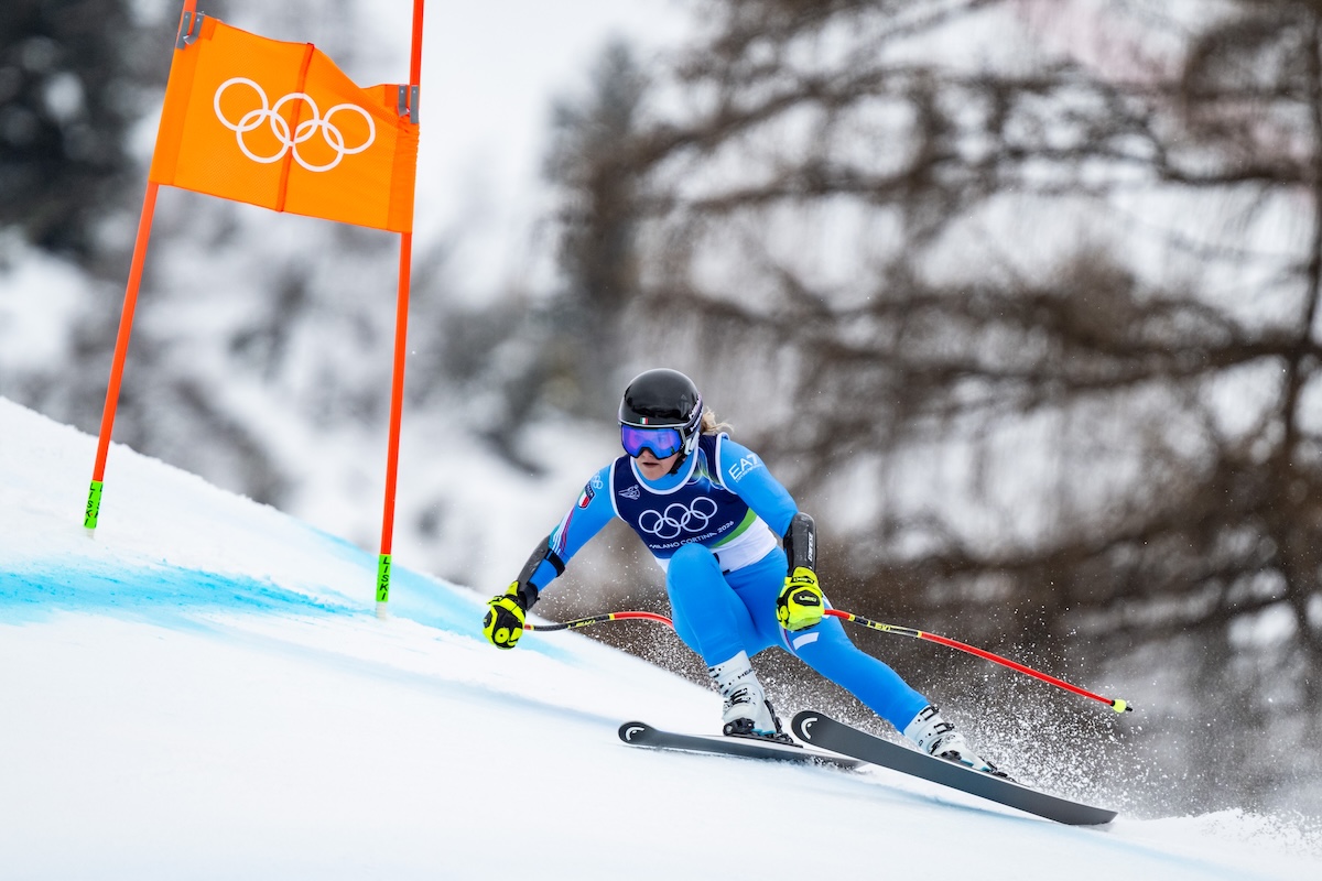 Laura Pirovano è prima nella Coppa del Mondo di discesa libera, a una gara dalla fine