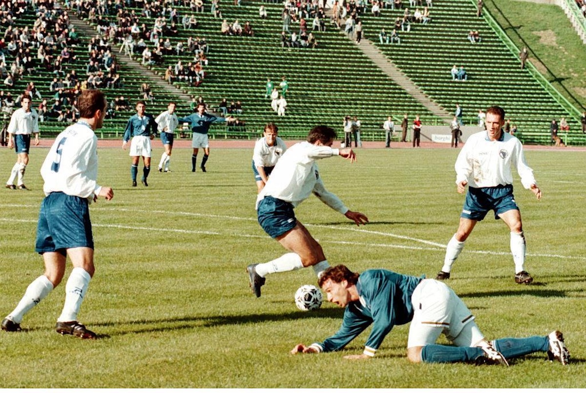 La prima volta che l’Italia giocò contro la Bosnia Erzegovina