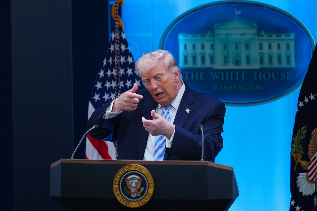 Donald Trump, 6 aprile 2026 (AP Photo/Julia Demaree Nikhinson)