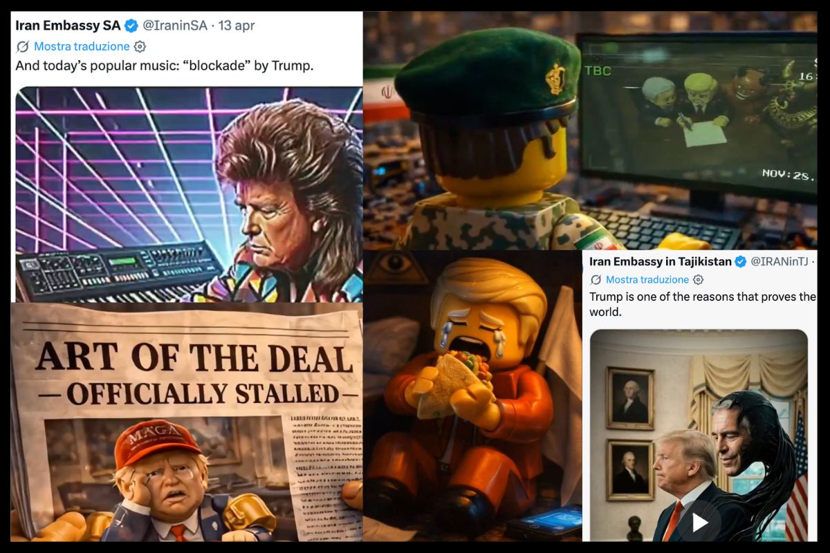 Le battute sarcastiche e le altre operazioni di propaganda del regime iraniano