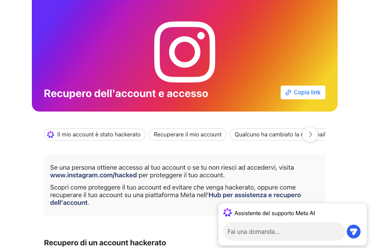 Per hackerare i profili Instagram bastava chiedere all’assistente AI di Meta