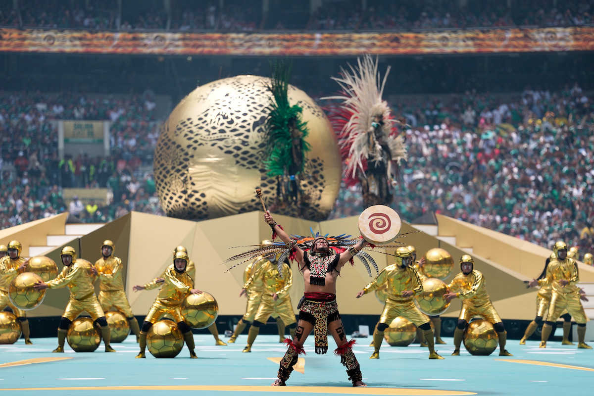 Le foto della cerimonia d’apertura dei Mondiali