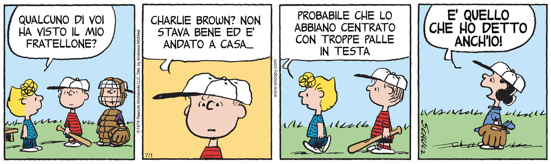 Peanuts 2026 luglio 01