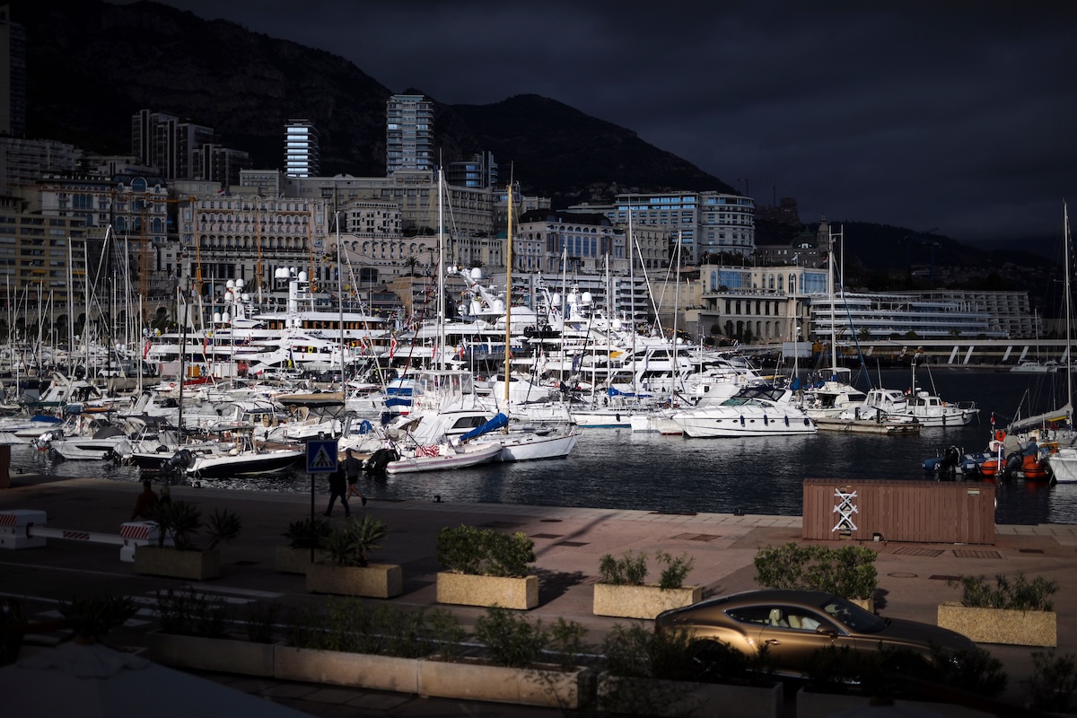 Una veduta del porto di Monaco, in una foto del novembre del 2020