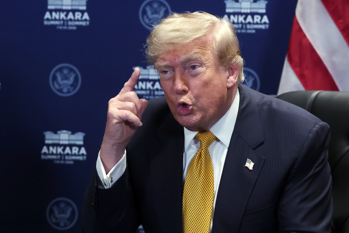 Trump all'incontro della Nato, l'8 luglio 2026 (AP/Filip Singer)