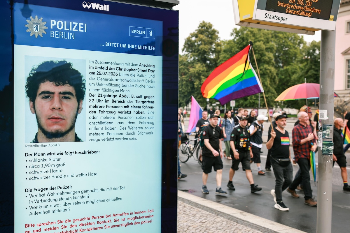 Il presunto responsabile dell’attentato al Pride di Berlino è stato ucciso