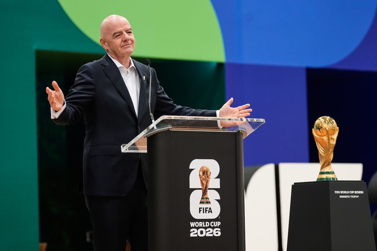 Il presidente della FIFA Gianni Infantino (AP Photo/Tony Gutierrez)