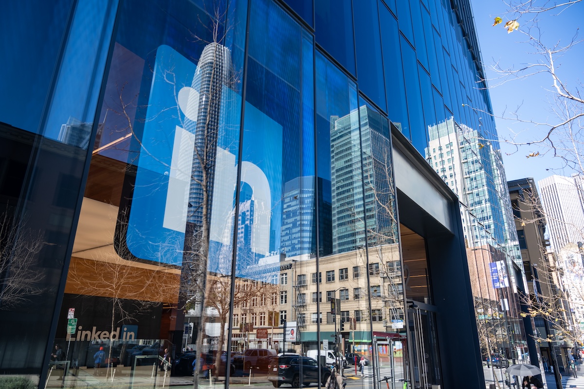 La sede di LinkedIn a San Francisco. (Smith Collection/Gado/Getty Images)