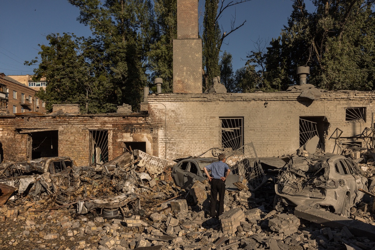 C’è stato un nuovo grosso bombardamento russo su Kyiv