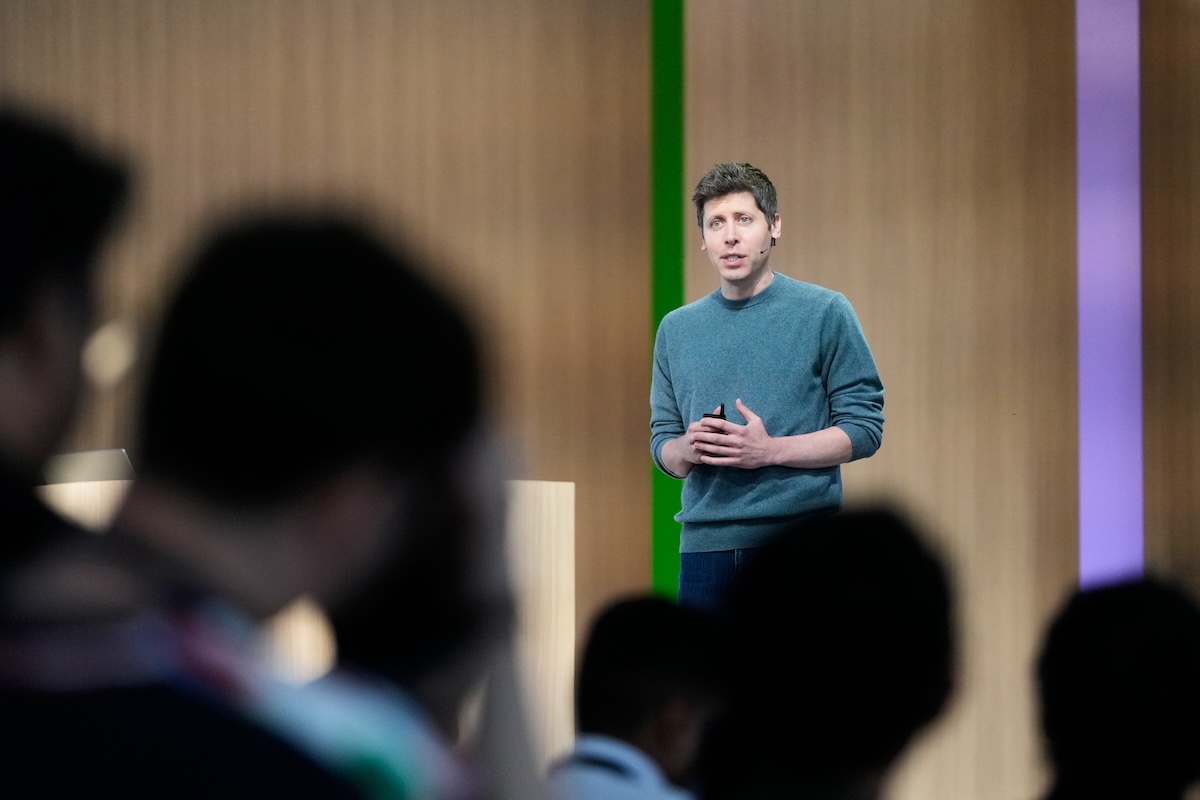L'amministratore delegato di OpenAI Sam Altman, durante una conferenza a San Francisco, il 29 settembre 2026 (AP Photo/Jeff Chiu)