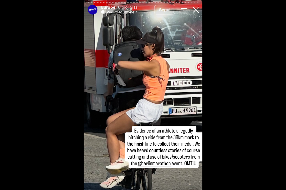 Una influencer ha provato a barare in una maratona, ma è stata scoperta