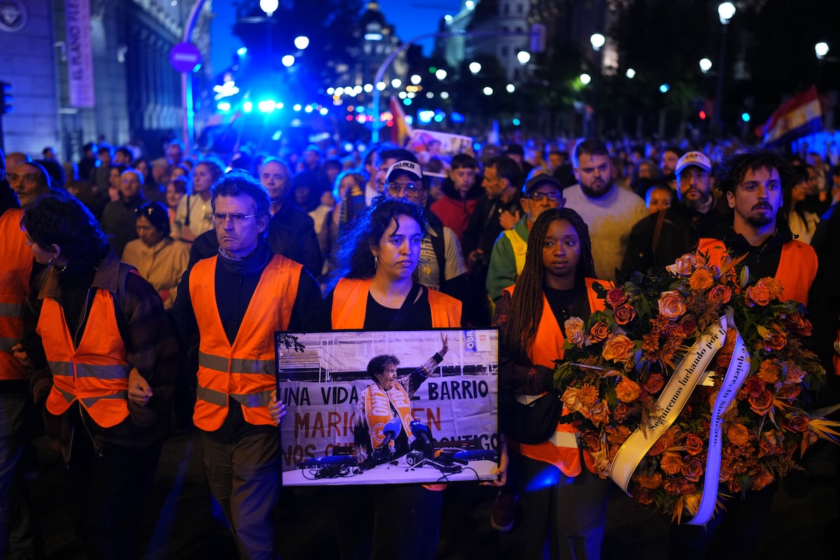 Il corteo per ricordare Maricarmen Abascal