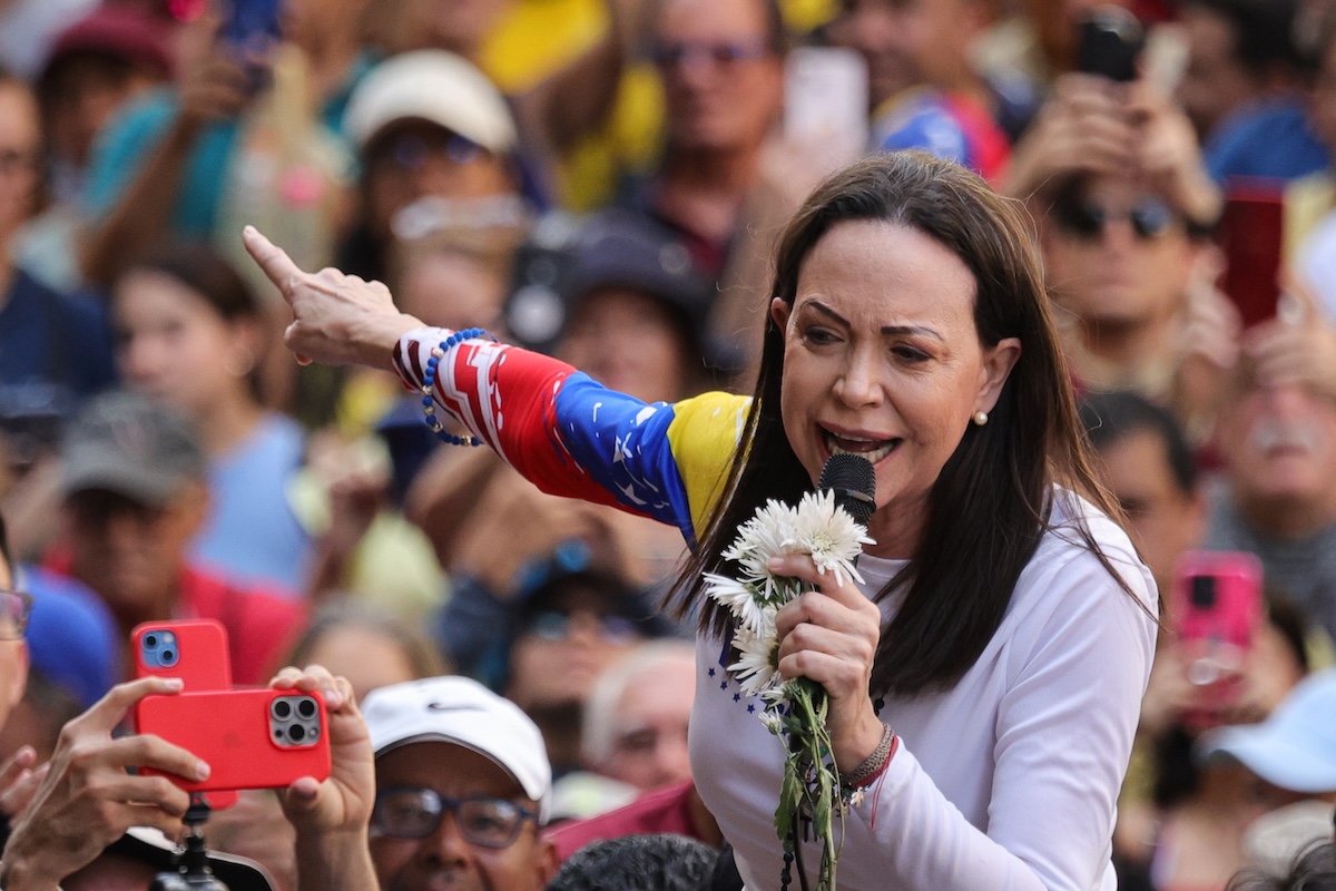 María Corina Machado è tornata in Venezuela