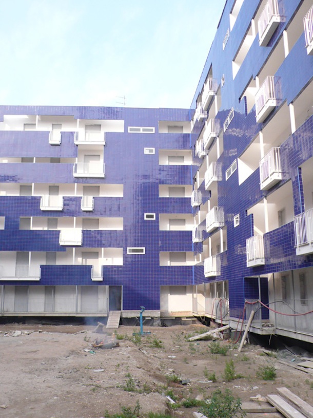 Il cantiere blu a Piscinola